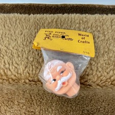 VTG Rubber Face Santa Claus Head Doll Making Christmas Craft Hong Kong NEW