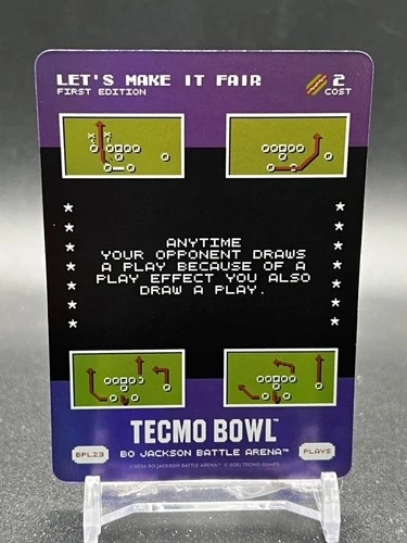 2026 Bo Jackson Battle Arena Tecmo Bowl Let’s Make It Fair Battlefoil Play BPL23