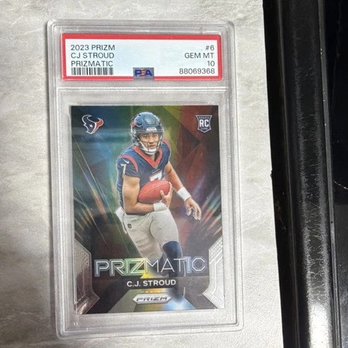Panini 2023 Prizm Prizmatic C.J. Stroud #6 PSA 10 Rookie Insert Houston Texans