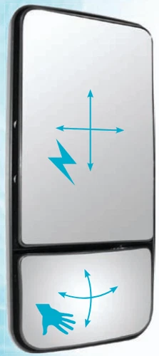 147420SE12H Britax Electric Mirror Head Plastic 420 Split 12V R400 H420 Heated