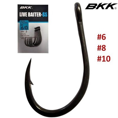 BKK Live Baiter SS Angelhaken Super Slide Offset Point Heavy Duty Qualität