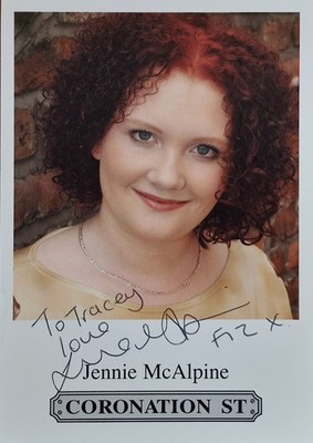 Jennie McAlpine Coronation Street signiert/personalisiert Bild 10x15cm