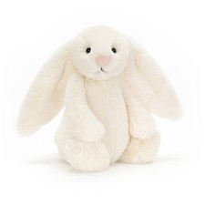 Jellycat Bashful Cream Bunny Stuffed Animal, Medium, 12 inches
