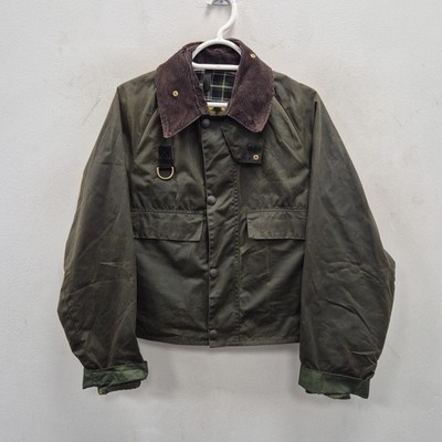 Barbour Vintage A130 Spey Angeln Watwachs wasserdichte Jacke Größe Small