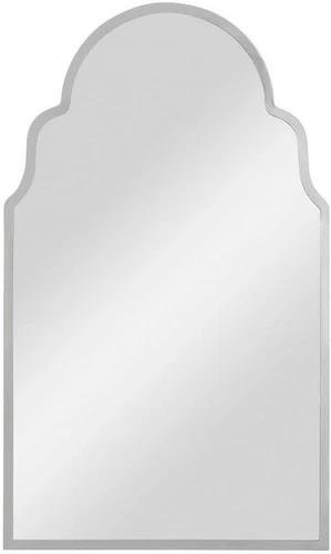Brayden Polished Nickel Arched Wall Mirror 25.5" x 42.5 - Picture 1 of 6