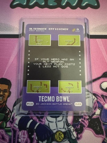 Bo Jackson Battle Arena Tecmo Bonus Play BPL16 Griffey Alpha