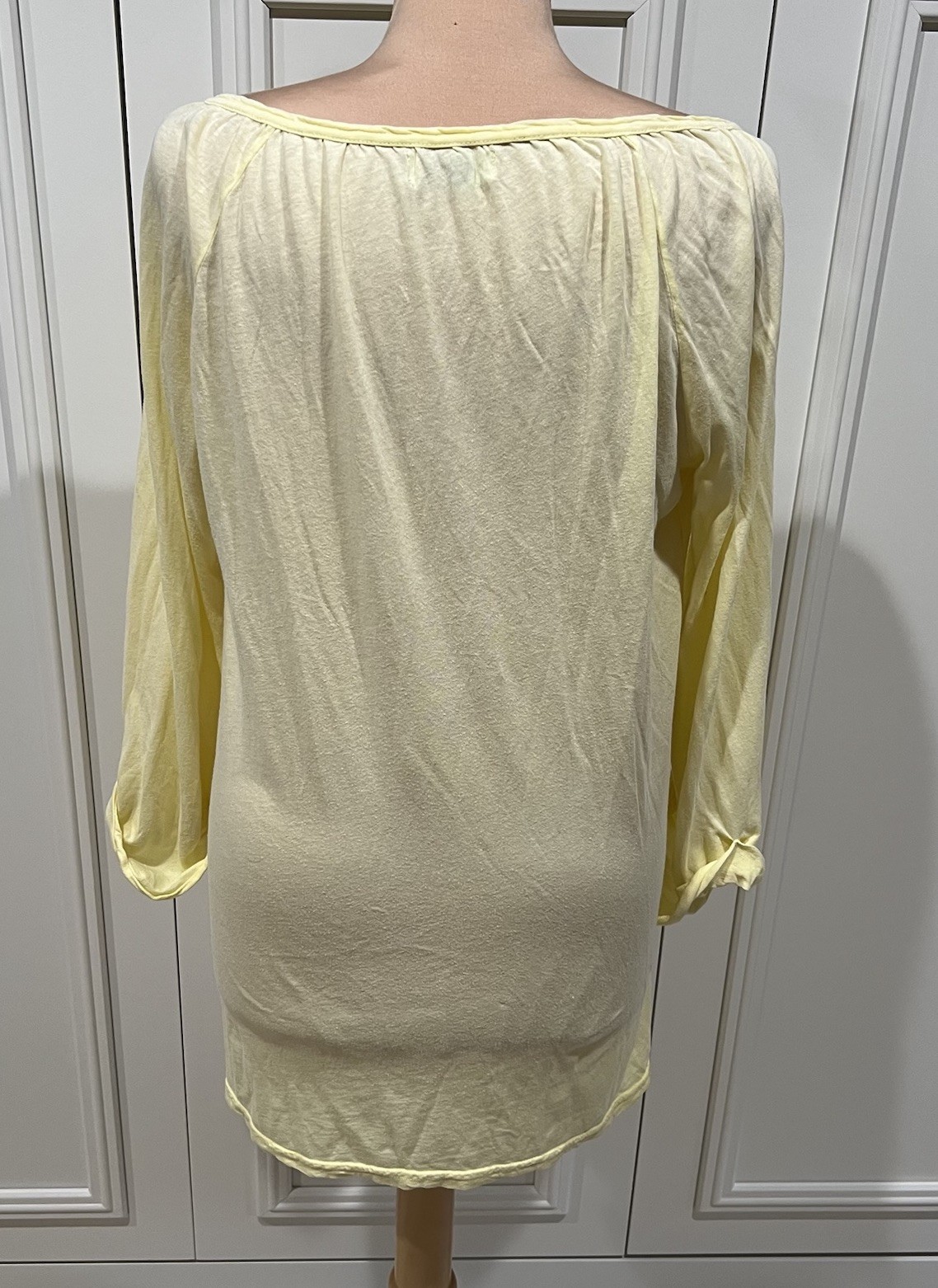 Michael Stars Butter Yellow Tunic Top One Size Lightweight Comfy Peasant Boho