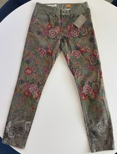 New Anthropologie Pilcro And The Letterpress Stet Jeans sz 27 Floral Skinny