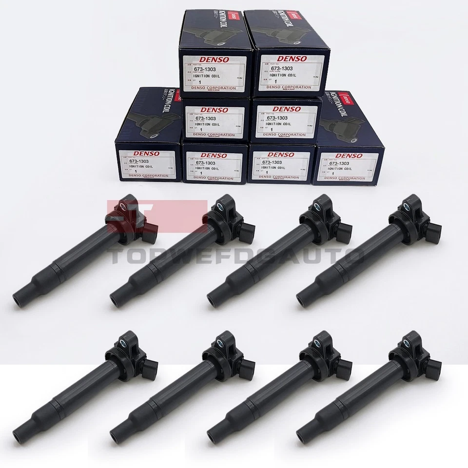 8x Denso Ignition Coils 90919-02230 Toyota Tundra Sequoia 4.7L V8 UF230 673-1303 Foto 4 de 4