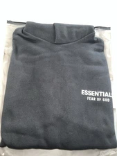 Essentials Fear Of God Black Fleece Hoodie Size Small 26 X 27 $110 Retail