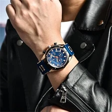 Waterproof Men Quartz Watch Stainless Steel Luminous Date Classic Business Wrist