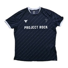 Under Armour Project Rock T-Shirt Herren Gr. XL Schwarz Sportshirt Gym Top