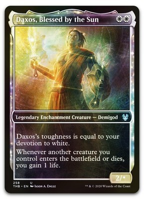 Daxos, Blessed by the Sun (Showcase) #258 (Foil) NM Theros Beyond Death