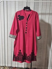 Limelight Pink Indian Pakistani Kurta Dress Women's Size Small Kameez 1 Piece