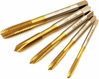 Gewindeschneider-Set, 5-Teilig, Titanbeschichtet, Hss M3-M8, RechtshäNder,