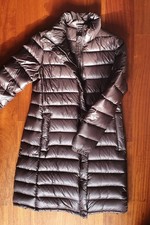 ASPESI Piumino lungo donna TG S marrone scuro caldissimo leggerissimo