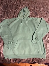 New Comfort Wash Large Unisex Spanish Moss Hoodie Size Large