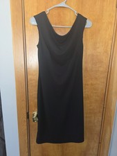 Womens Medium MANDEE Black Dress Sleeveless