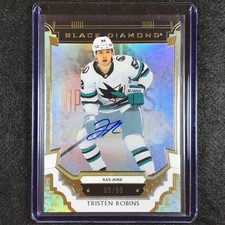 2023-24 Black Diamond NHL TRISTEN ROBINS Base Pure Black Rookie Auto 89/99