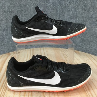 Nike Zoom Rival D Shoes Womens 8 Track & Field Spikes Sneakers Lace Up Black