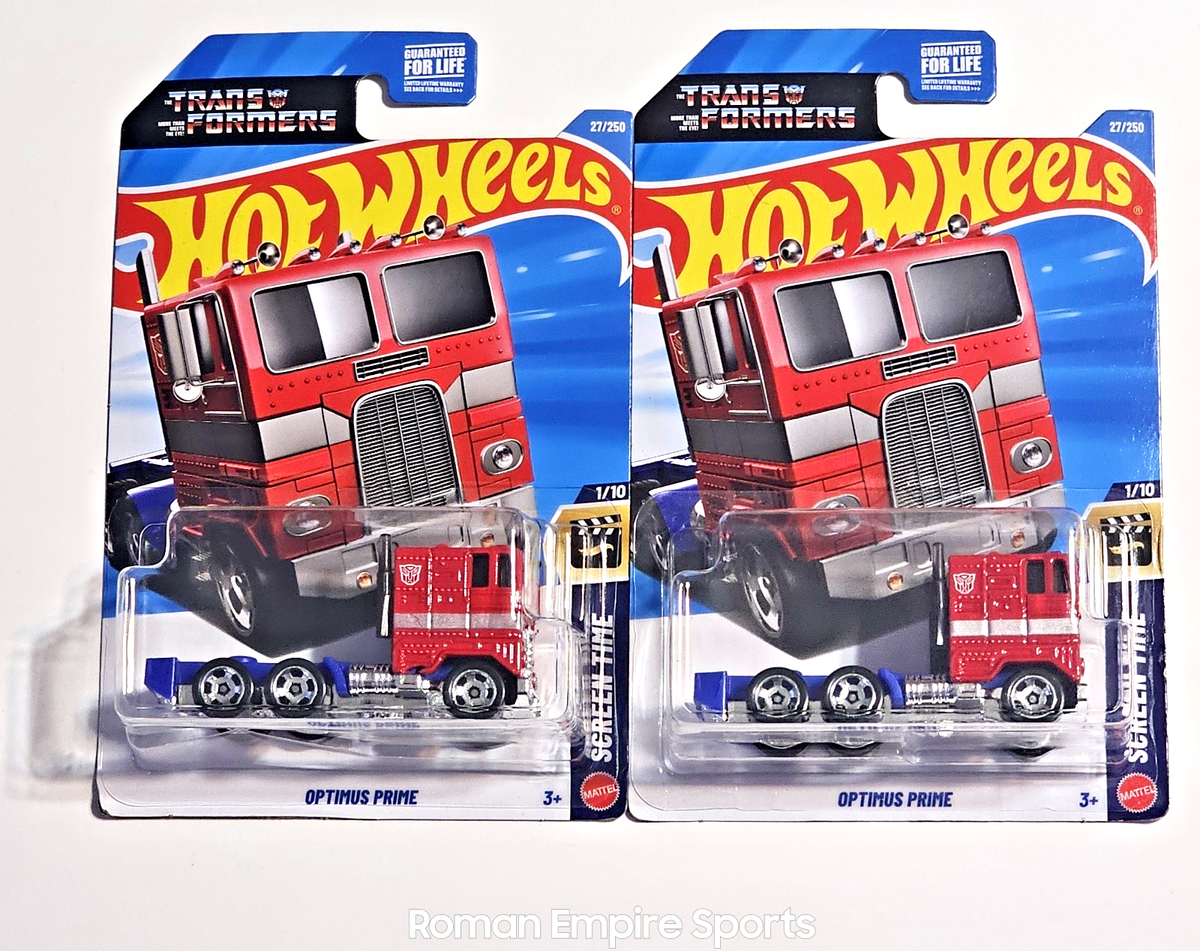 2 x Optimus Prime - 2025 Hot Wheels - Transformers - HW Screen (2