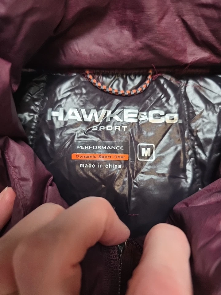 Hawke Pro Series Packable Down Blend Jacket  Maroon Outdoor Mens Medium  - Image 4 of 4