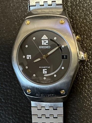 Seiko Kinetic Arctura 5M42-0E39 Jorg Hysek Vintage 1997 Seiko Bracelet Accurate