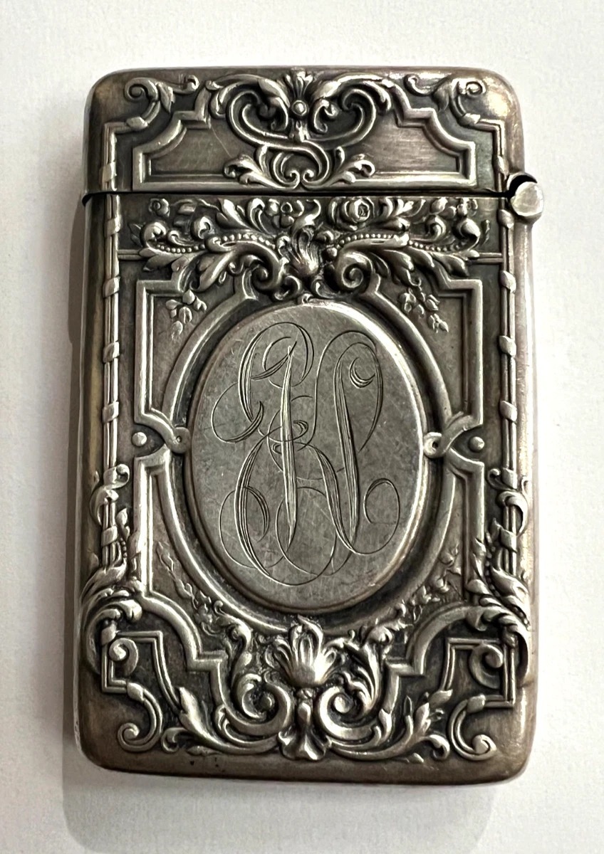 Sterling Silver Match Holder In Antique Us Sterling Silver