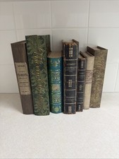 Lot of 7 Vintage Faux Book Storage Box Decora...