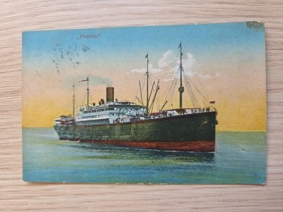 AK Hamburg Amerika Linie - P. D. Pretoria gel. 1917