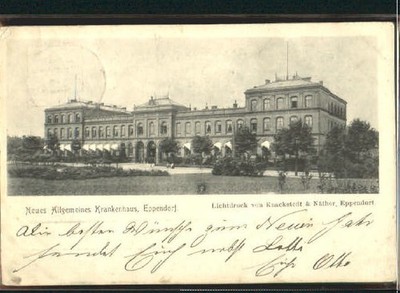 Eppendorf Hamburg Krankenhaus x 1896