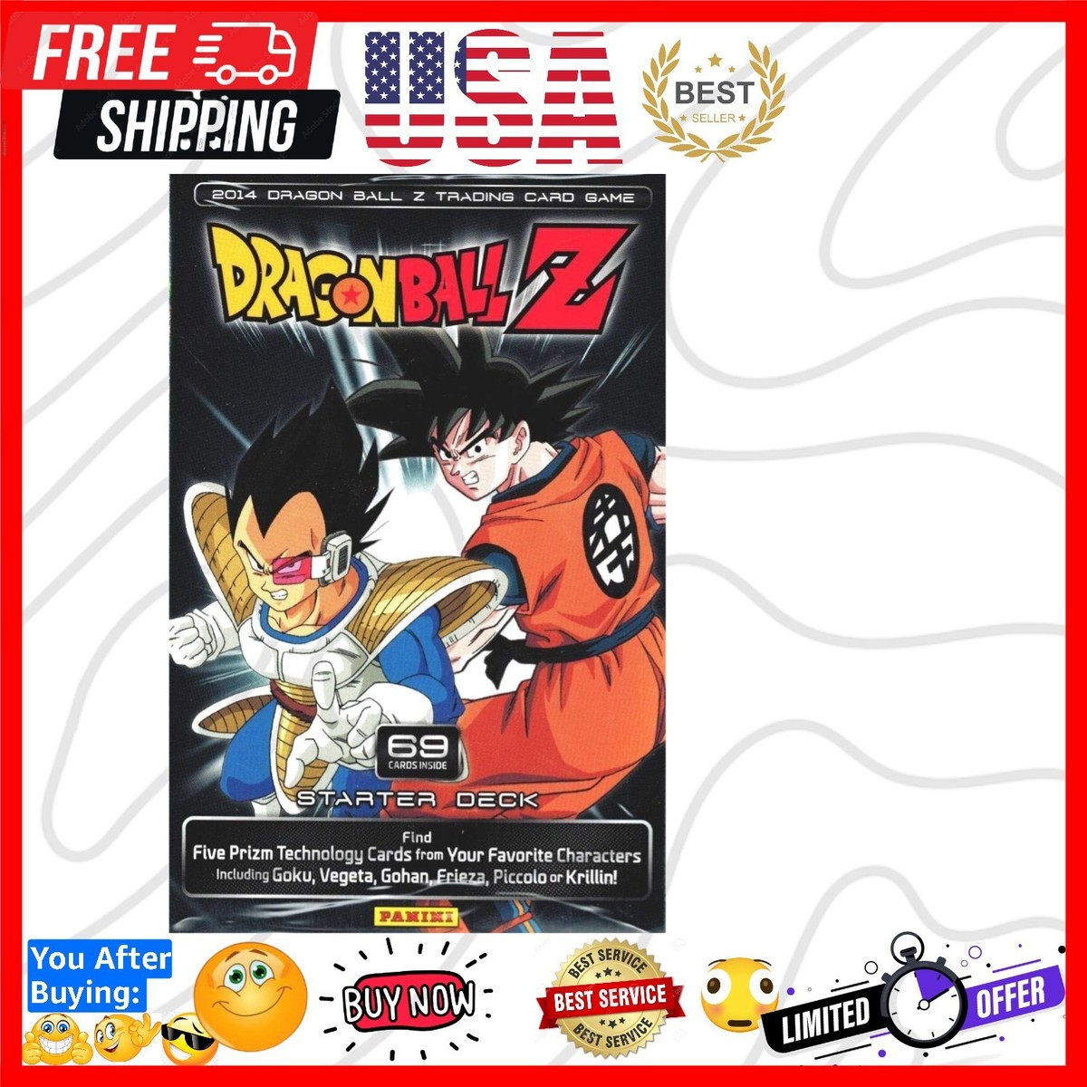 Dragon Ball Z 2014 TCG Trading Card Game Starter Deck Random