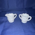 VTG Westmoreland Sugar & Creamer Set Thumbelina Milk Glass  — photo 1