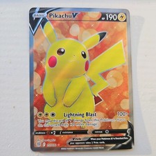Pokémon TCG Brilliant Stars Pikachu v Ultra Rare Full Art Holo Card 157/172 on eBay