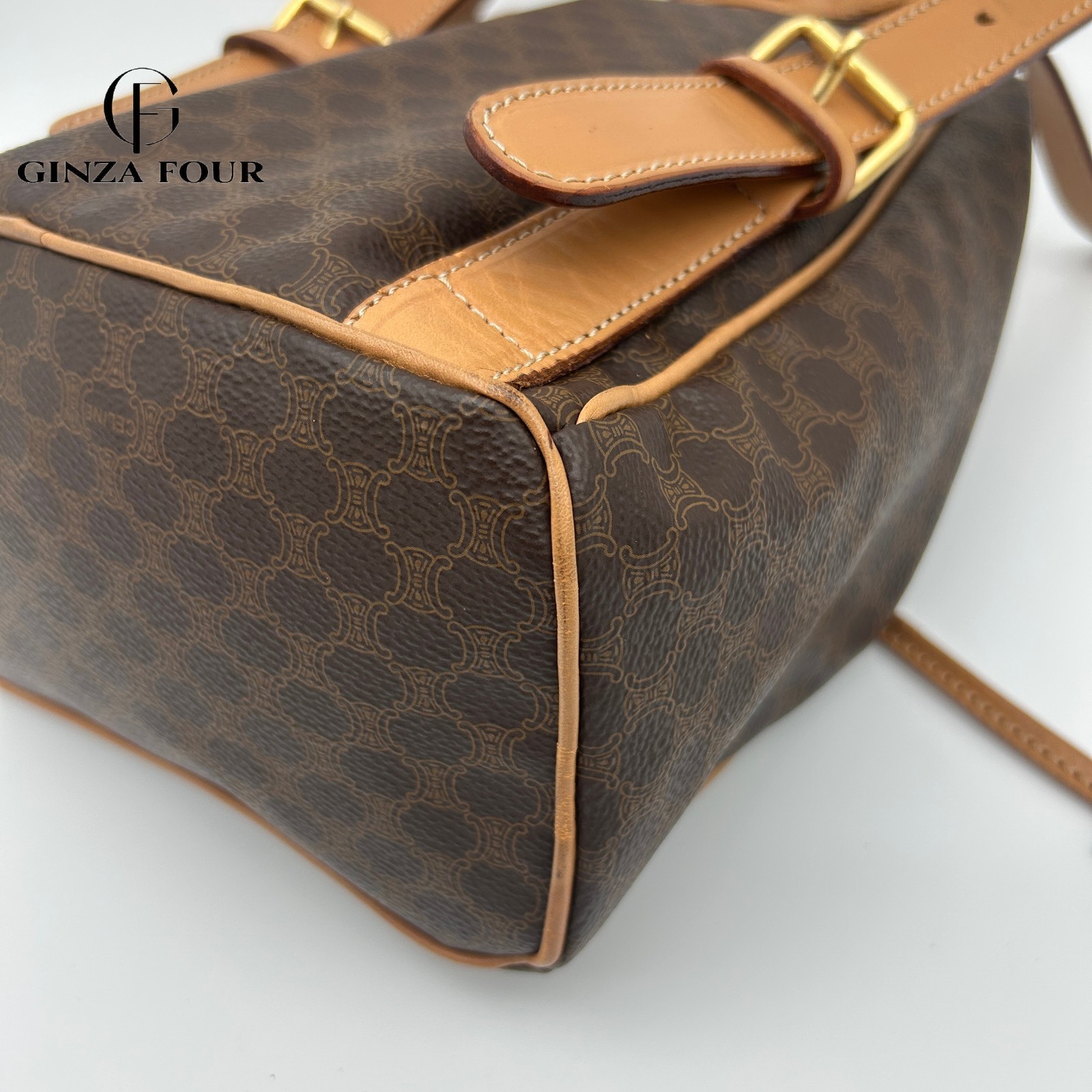 Authentic CELINE Macadam patterned backpack #2412… - image 16