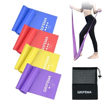 Fitbeast Theraband Set of 4, 2M Terra Band, Fitness Bands with 4 Exercise Bands