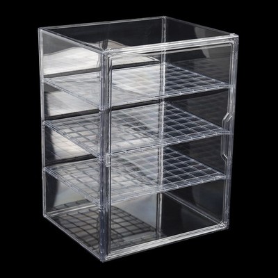 4-Tier Clear Display Case Figure Model Car Blind Box Storage Rack Dustproof