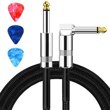 Guitar Cable, Cord 6.6ft, AMP for Bass  6.6ft-Right Angle
