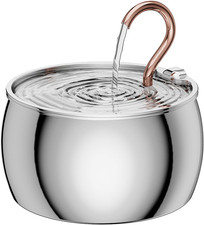 Cat Water Fountain Stainless Steel -2.5L/84Oz Gooseneck Kitty Cat Fountain for D