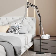 Adjustable CPAP Hose Holder for Bed  Tangle-Free Stand with Protective Mat