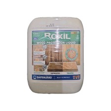 Roxil Wood Waterproofing Liquid (5L Clear) Wood Preserver Outdoor, Wood Sealer f