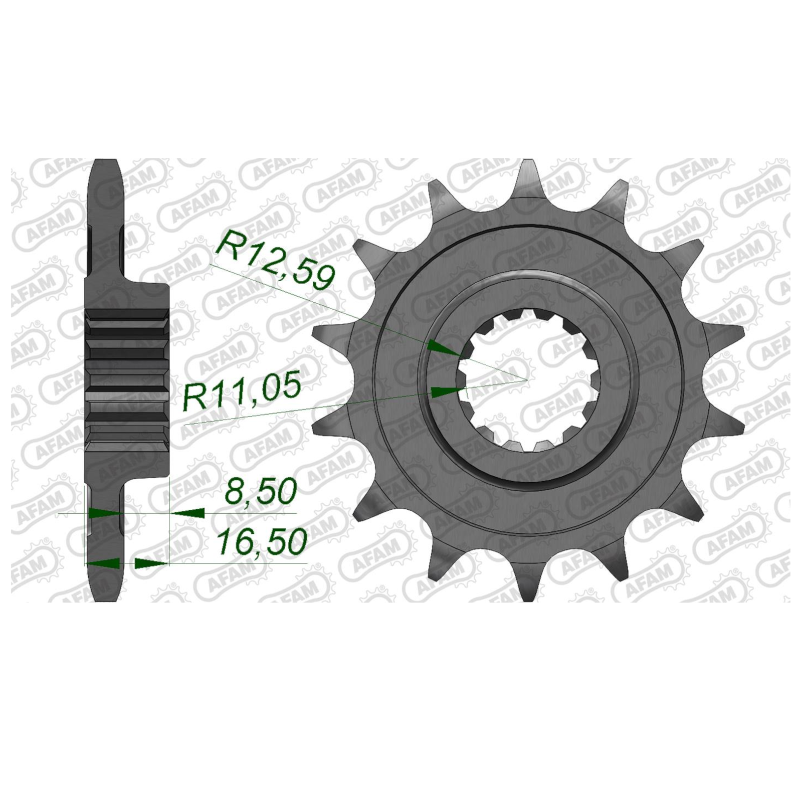 Sprocket for DUCATI 1100 Monster Diesel 2013 15T Front AFAM
