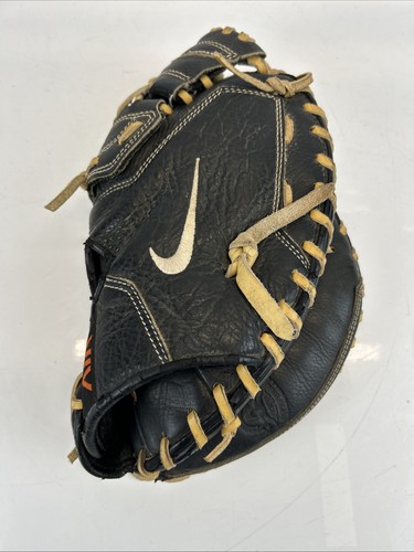 Nike Air 33,5" RHT Baseball Catcher's Mitt/Handschuh Leder schwarz TOP!