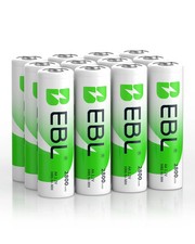 EBL AA 2800 mAh AAA 1100 mAh NiMH Rechargeable Batteries 4 and 8 slot chargers