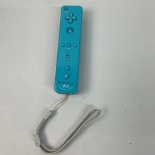 Official Nintendo Wii Remote Controller Motion Plus Inside Blue OEM Tested