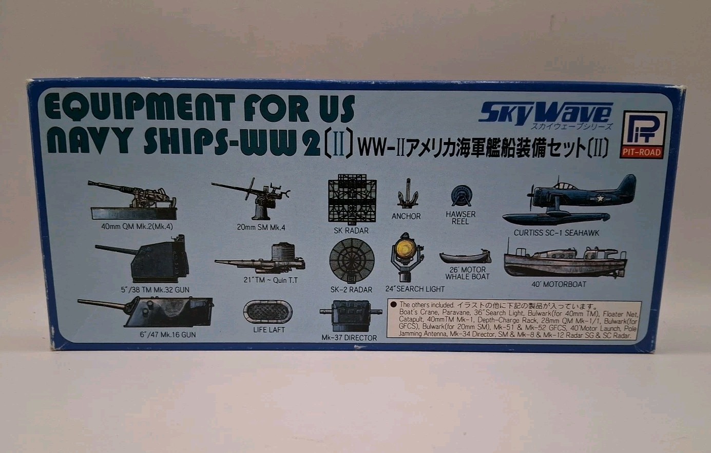 Pit Road Sky Wave Equipment for US Navy Ships WW2 1/700 Upgrade Model Kit