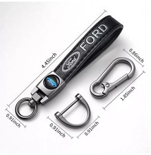 For Ford Leather Keychain - Premium Quality, ...
