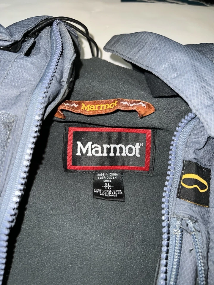 Marmot Men’s XL Full Zip Hooded Ski Snowboard Jacket Winter - Image 2 of 4