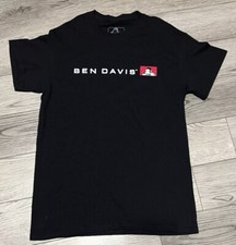 Ben Davis Flat Line Short Sleeve Black T-Shirt Size Small Rare Streetwear