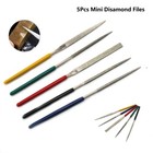 5PCS Mini Diamond Coated Needle Files For Jewelry Wood Stone Repair Hand Tools